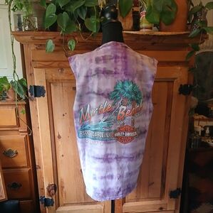 HARLEY DAVIDSON 2011 Myrtle Beach South Carolina Purple Tie Dye Size L